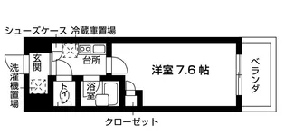 カメリアスチューデントコート【3階】の間取り