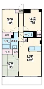 シャルム検見川【2階】の間取り