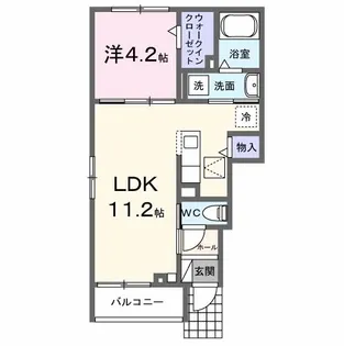 パリセード ヒルズ【1階】の間取り