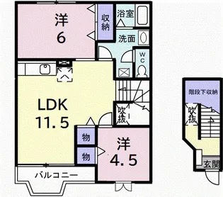 メゾン ブライトニス【2階】の間取り