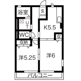 群馬県伊勢崎市安堀町【アパート】の間取り