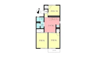 神奈川県相模原市南区上鶴間本町4【アパート】の間取り