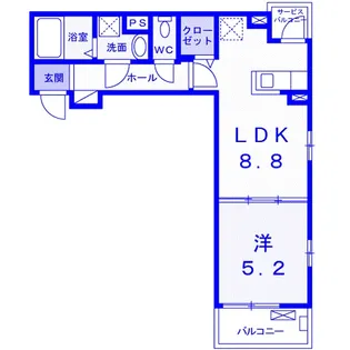 プロムナード・IV【3階】の間取り