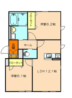 メゾンボヌール【1階】の間取り