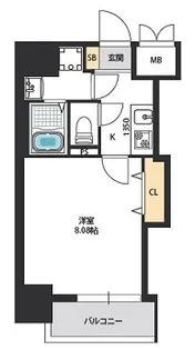 大阪府大阪市旭区大宮1【マンション】の間取り