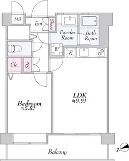 Daiwa芝浦ビル ダイワ芝浦ビル【12階】の間取り