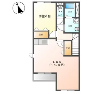 ホワイティ A【2階】の間取り