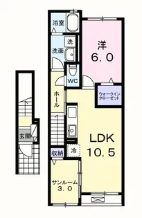 桔梗【2階】の間取り