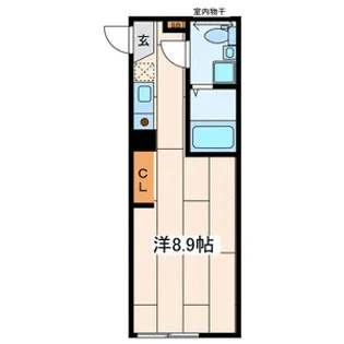 1Kの間取り画像