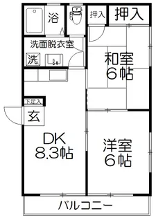 埼玉県さいたま市桜区栄和6【アパート】の間取り