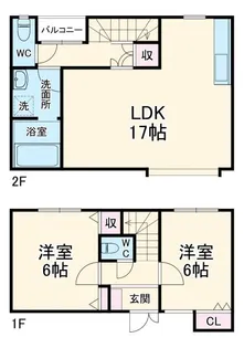 静岡県浜松市中央区蜆塚1【一戸建】の間取り