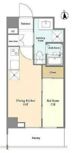 リヴィコート下落合【2階】の間取り