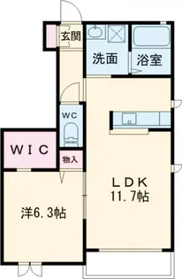 福島県郡山市鶴見坦3【アパート】の間取り