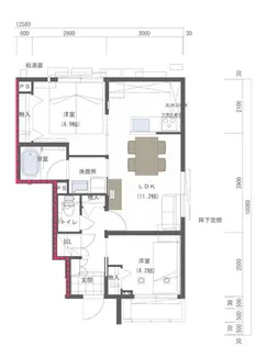 東京都杉並区方南1【アパート】の間取り