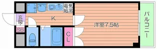 1Kの間取り画像