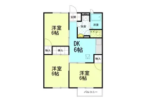 ウエストコート船江山【2階】の間取り