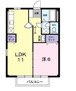 リーブルA【2階】の間取り