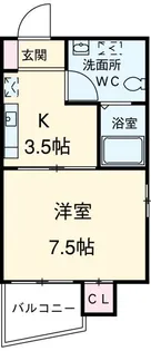 ドルフ東雪谷【4階】の間取り