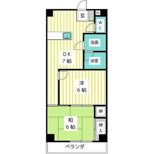 愛知県長久手市作田2【マンション】の間取り