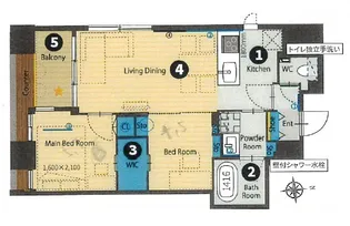パークルール大手町【11階】の間取り