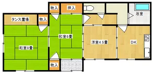 福島県いわき市東田町【一戸建】の間取り