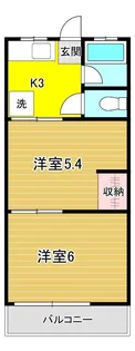 若林マンション【3階】の間取り