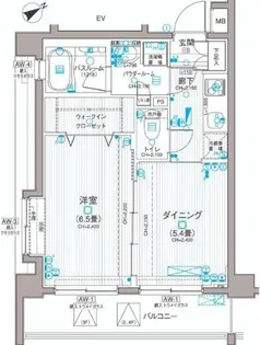 アクシス菊名LR【4階】の間取り