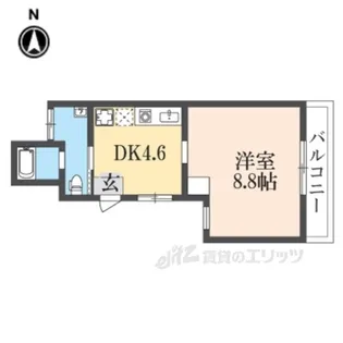 ビオス京都西陣アヤナス【3階】の間取り