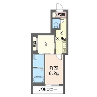 シュリュッセル【2階】の間取り