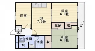 和光銀山レジデンス【4階】の間取り