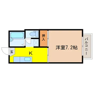 レジデンツァ・ヴィラヴェルディ【1階】の間取り