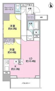 スタイリオ品川中延【5階】の間取り