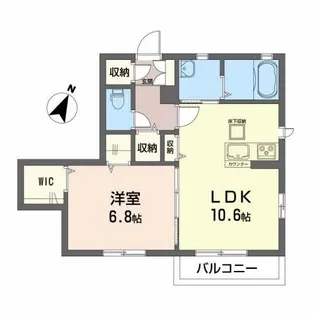 ブランシュ梅田町【1階】の間取り