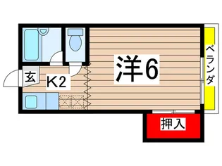 コーポ久保台【1階】の間取り