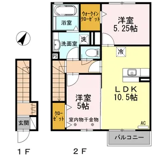 リバーエクレール【2階】の間取り