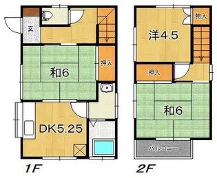神奈川県小田原市田島【一戸建】の間取り