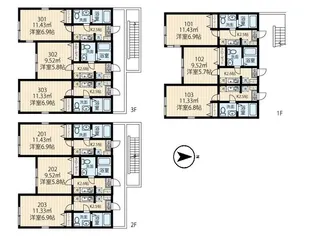 仮)西谷新築【1階】の間取り
