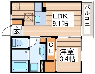 ボナールヴィラII【2階】の間取り