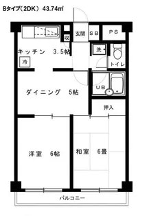 グランドエル山太【4階】の間取り