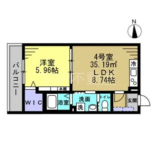 セミカ葛城I【3階】の間取り