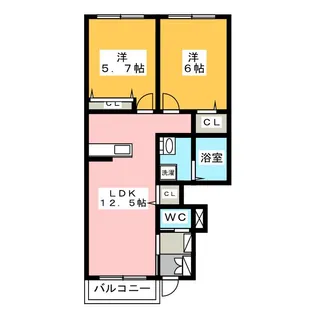 シャーメゾンM【1階】の間取り