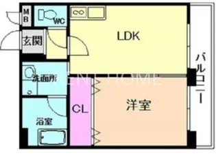 フレア深江橋【3階】の間取り
