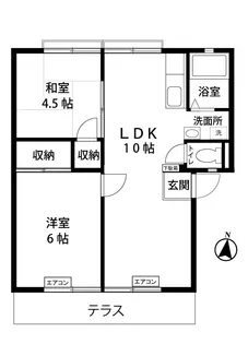 ノアズ・アークB【1階】の間取り