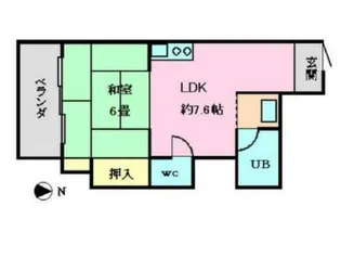 コスモピアビル【6階】の間取り