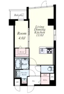 サヴィル ロウ 博多【5階】の間取り