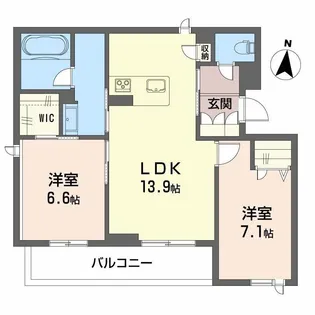 グランツ野田【2階】の間取り