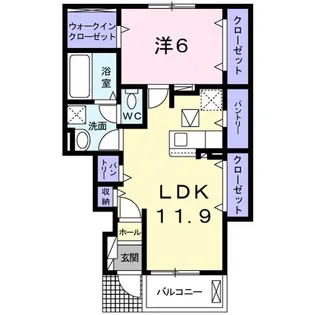 フォレストK【1階】の間取り