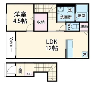リーブルファイン則武II【2階】の間取り