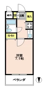 ライオンズプラザ府中是政駅前【2階】の間取り