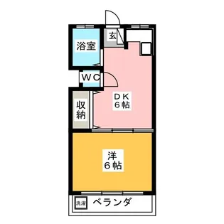 神明富士美マンション【1階】の間取り
